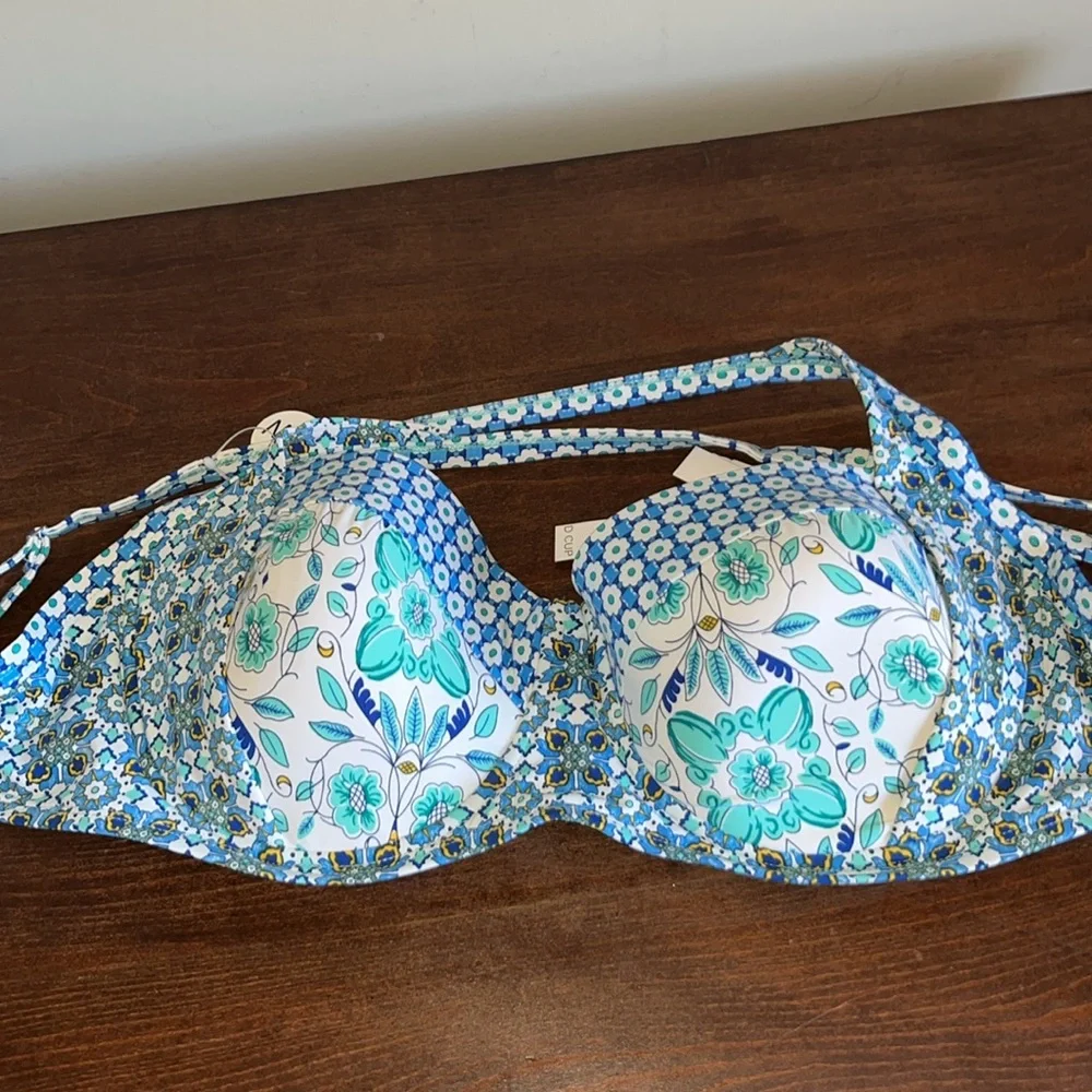 Blue Rod Beattie Size 38D Cup Swim Top NWT - Picture 4 of 10